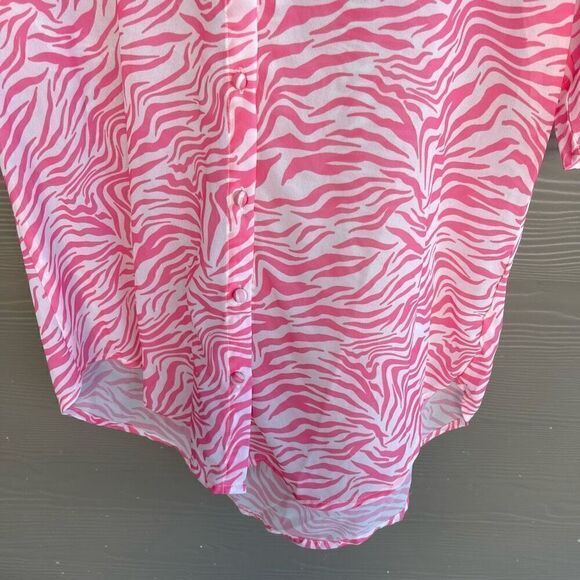 Princess Polly ZIGGY SHORT SLEEVE SHIRT PINK - Picture 5 of 9